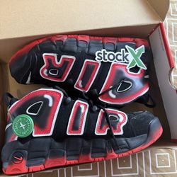 Nike Air More Uptempo ’96 – Black/White-Laser Crimson