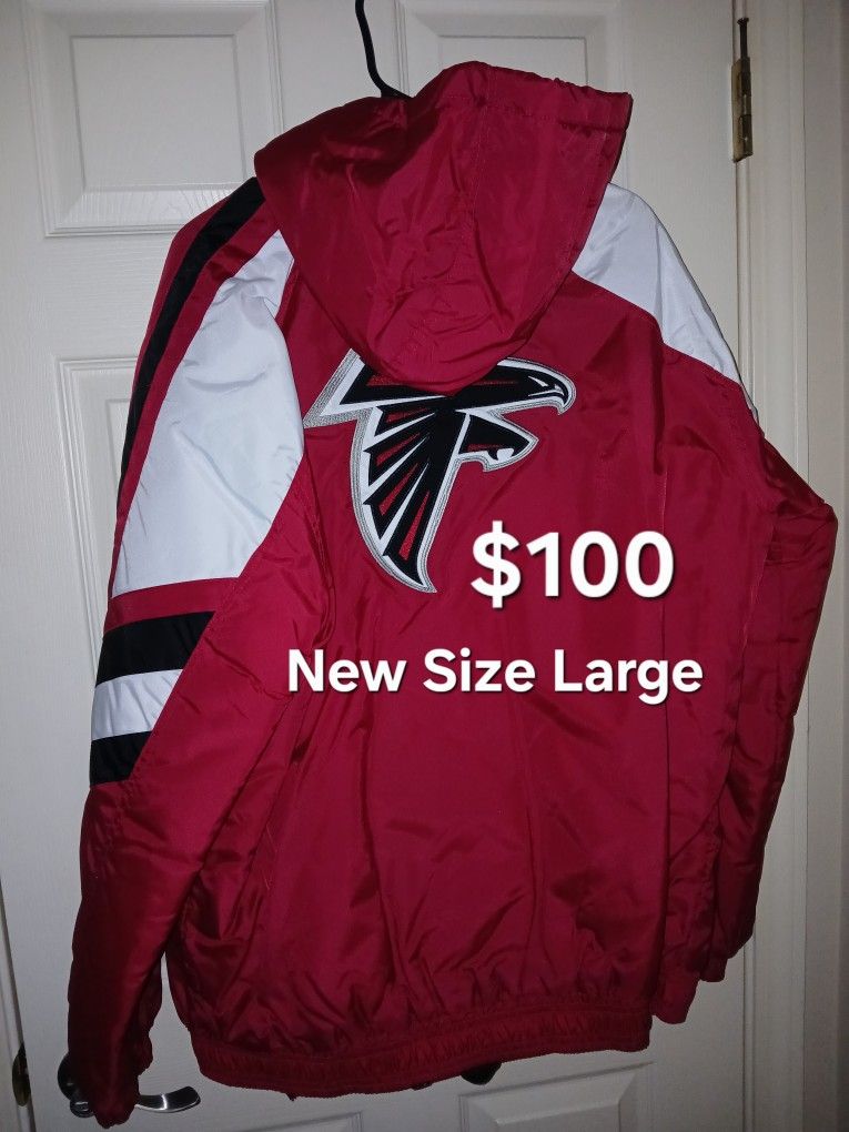 Atlanta Falcons Starter Jacket Size Large $100 New