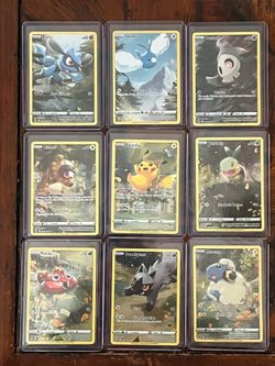 Pokémon TCG Crown Zenith Galarian Gallery NM Full Art Set 9 GG26 - GG34 Pikachu