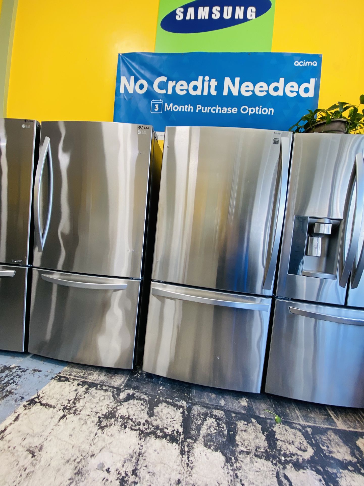 Bottom Freezer Refrigerator No Credit Needed