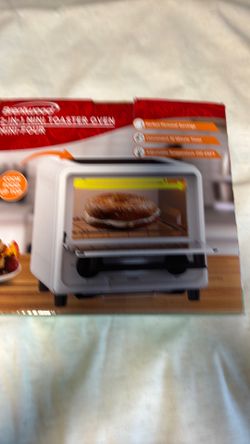 2-in-1 mini toaster oven