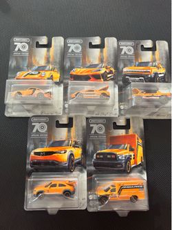 2023 Matchbox Moving Parts 70th Anniversary Special Edition SET OF 5-1:64 NEW