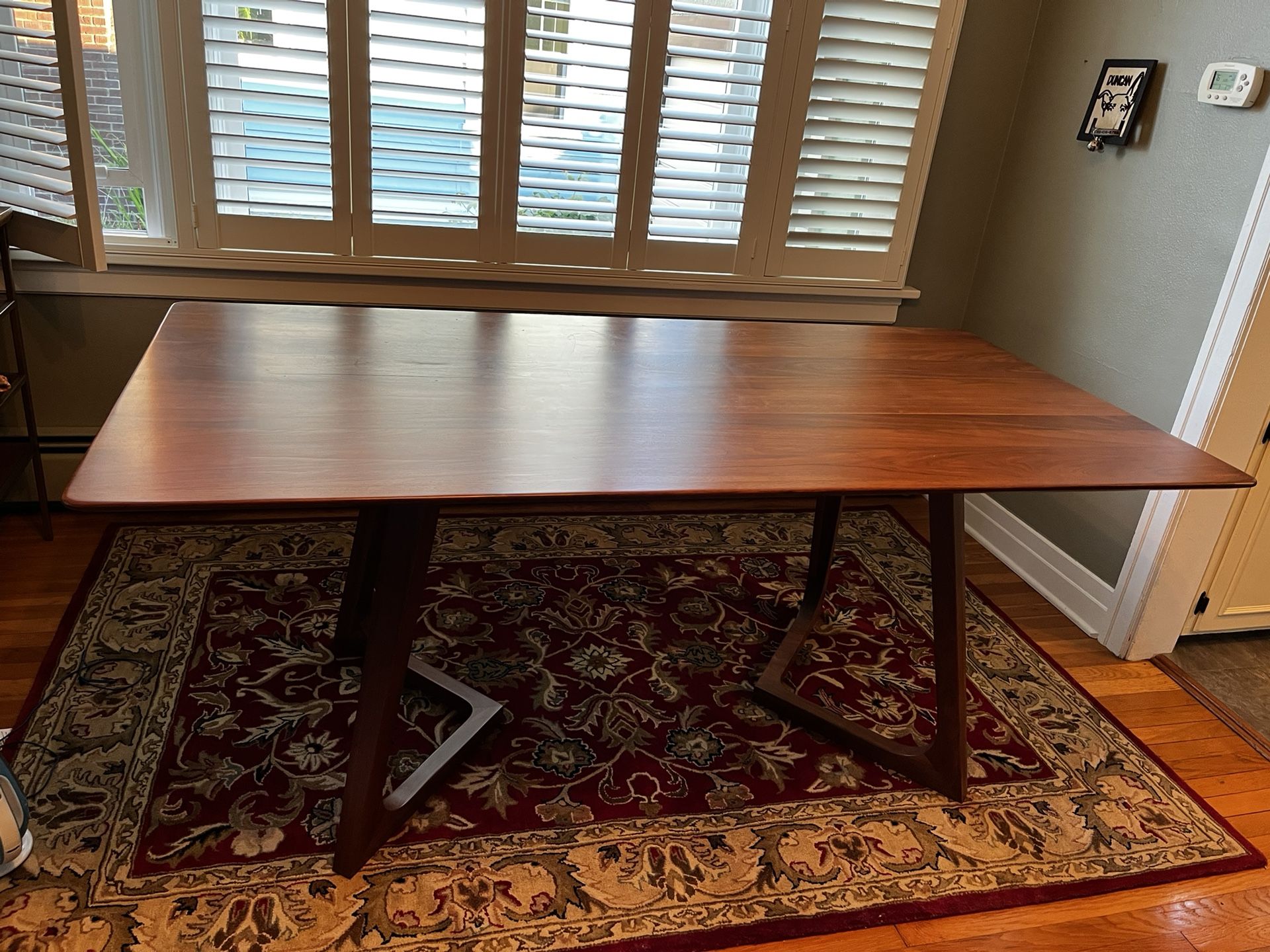 Wooden dining table