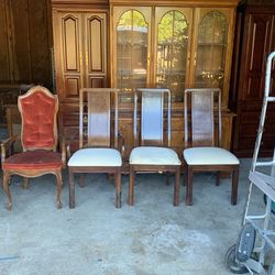 4 Antique Wood Chairs 20 Each