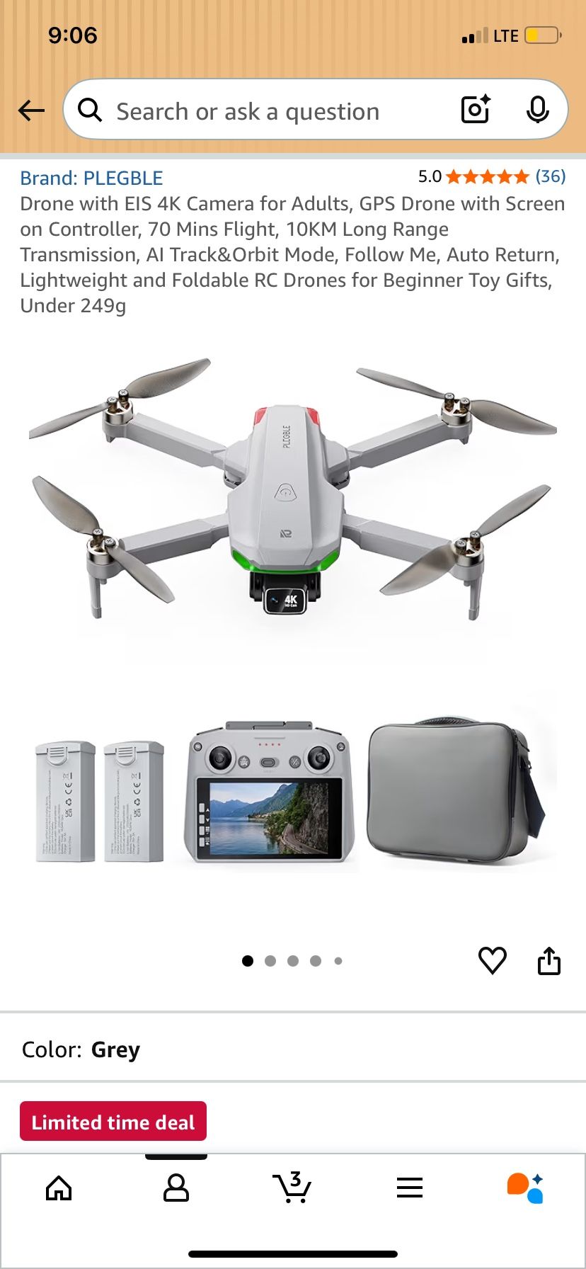 Plegbe Drone EIS 4k Camera Brand New