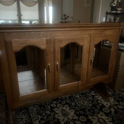 Oak China Cabinet 