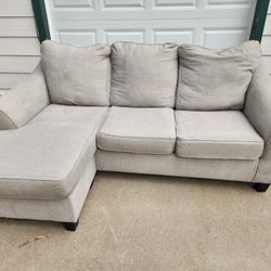 *FREE DELIVERY* Gray Sectional Couch W/ Reversible Chaise