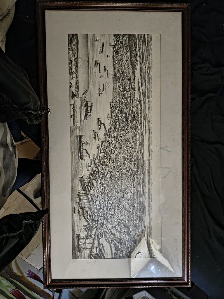 Detailed 1884 Map Drawing By H. Wellge Del Of Downtown Southlake Union