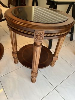 Coffee table, marble top