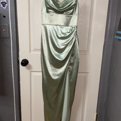 Sage Party Dress