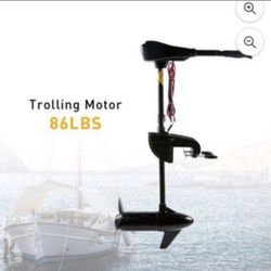 86 LBS Trust Electric, Trolling Motor For A Fishing Boat Freshwater Or Salt Water