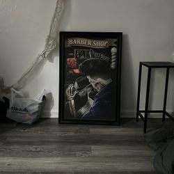 Barbershop Poster With Frame
