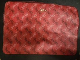 Coach Red Horse & Carriage Laptop Carrier