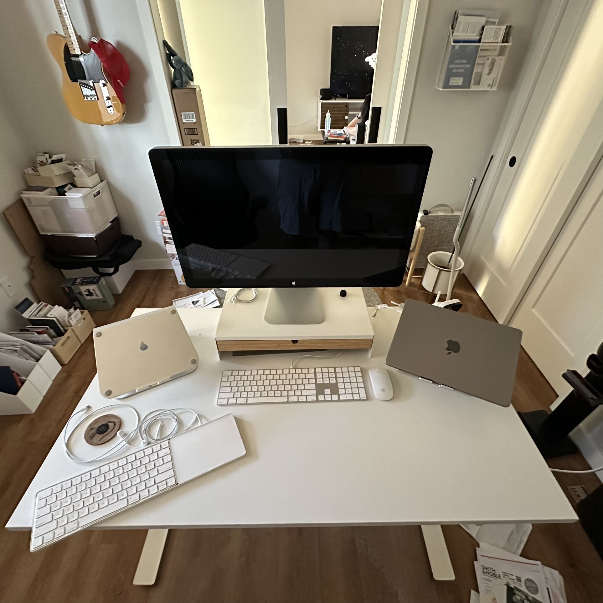 IKEA TROTTEN Desk Sit/Stand - White