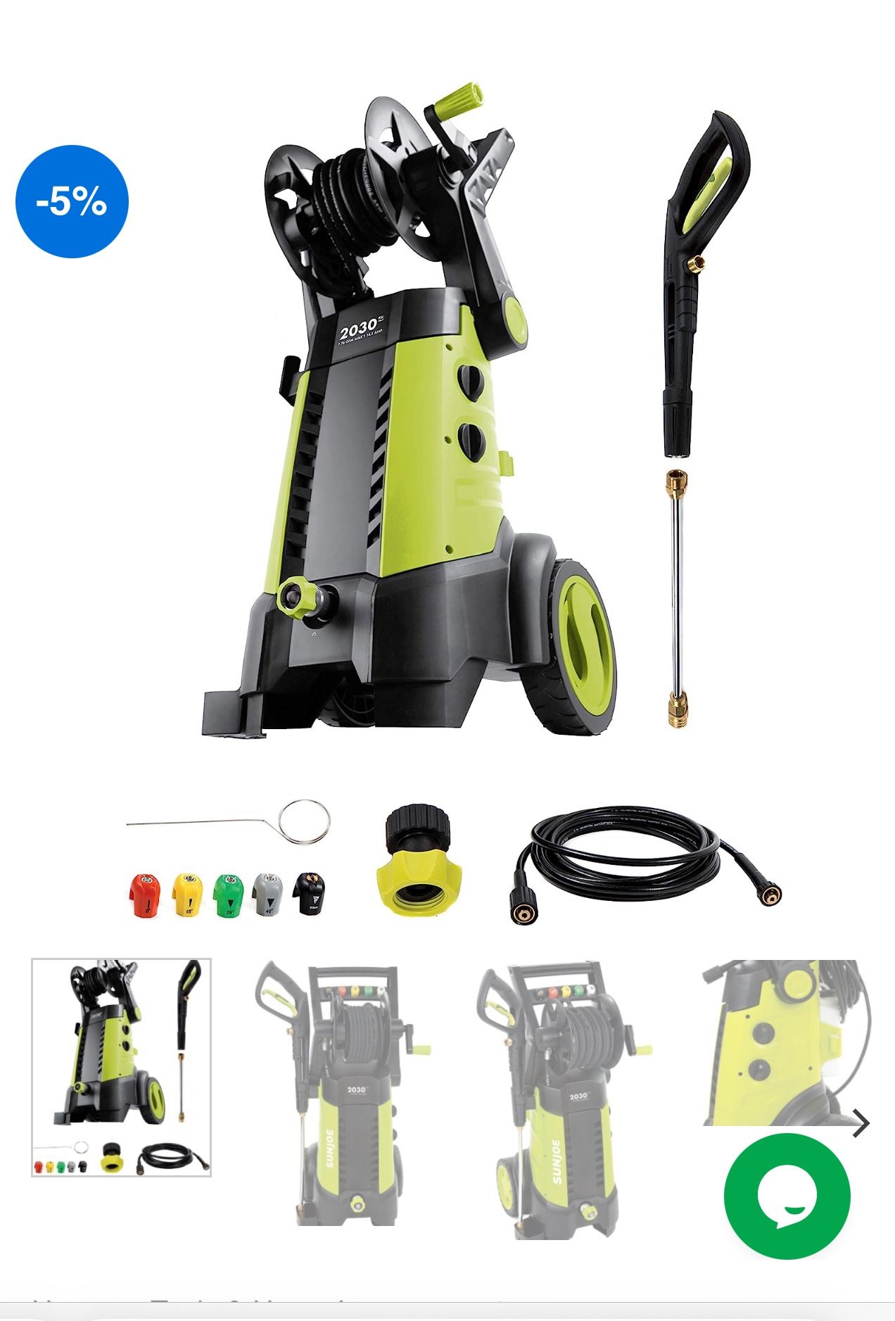 Sunjoe Pressure washer