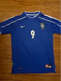 Brazil away 1998 jersey with Ronaldo #9 on the back