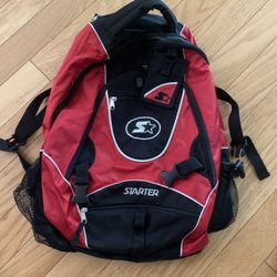 STARTER backpack red and black in excellent condition