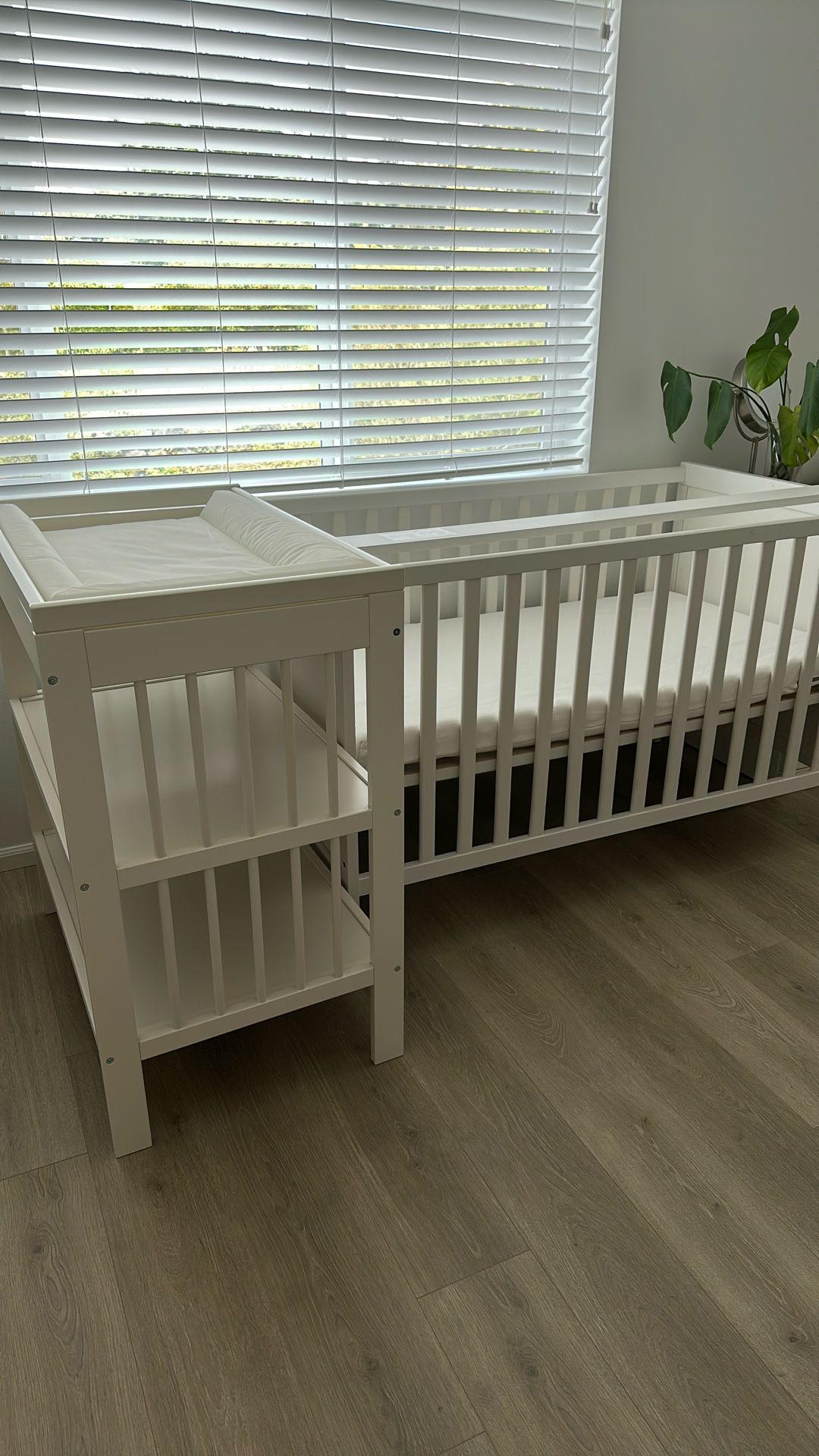 IKEA Crib, Mattress, Changing Table, Changing Pad