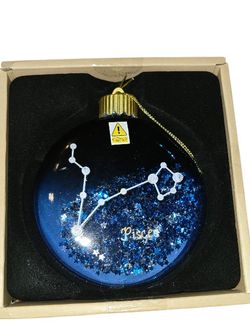 Pisces LED Glass Ornament By Tidings & Joy