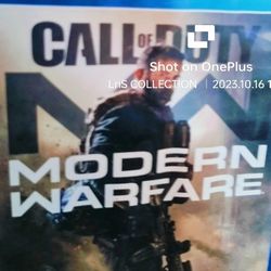 Like New Modern Warfare PlayStation 4