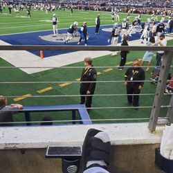 ICowboys vs packers  Sec 126 row 1 (pair) First row right on the tunnel  Wont need a field pass with theses seats  Row has 4 seats and this $1850 the