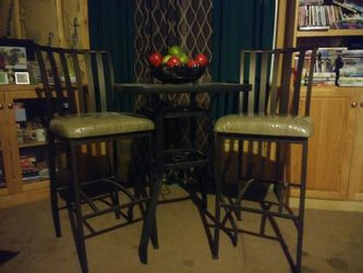 Pub table and chairs