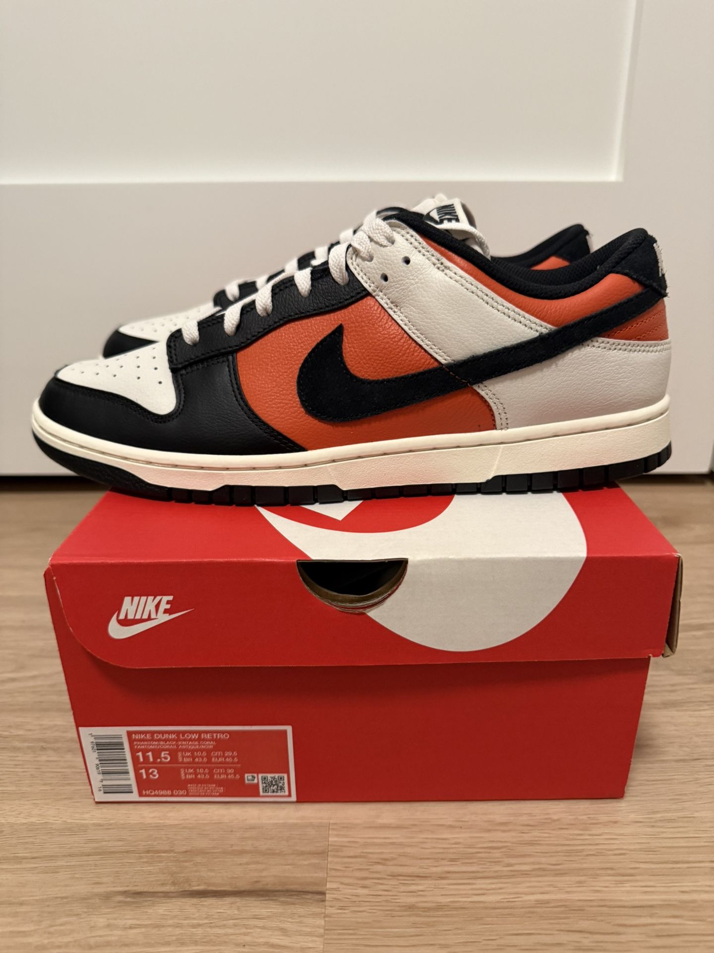 Nike Dunk Low “Vintage Coral” Men’s Size 11.5 HQ4988-030