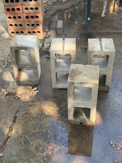 Concrete Cinder Blocks – Set of 8