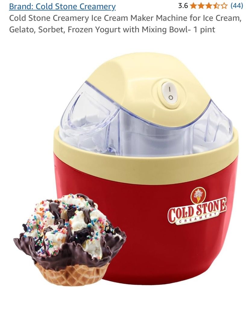 Cold Stone Ice Cream Maker