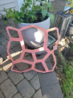 free cement steeping stone form