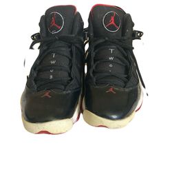 Nike Black and Red Sneakers