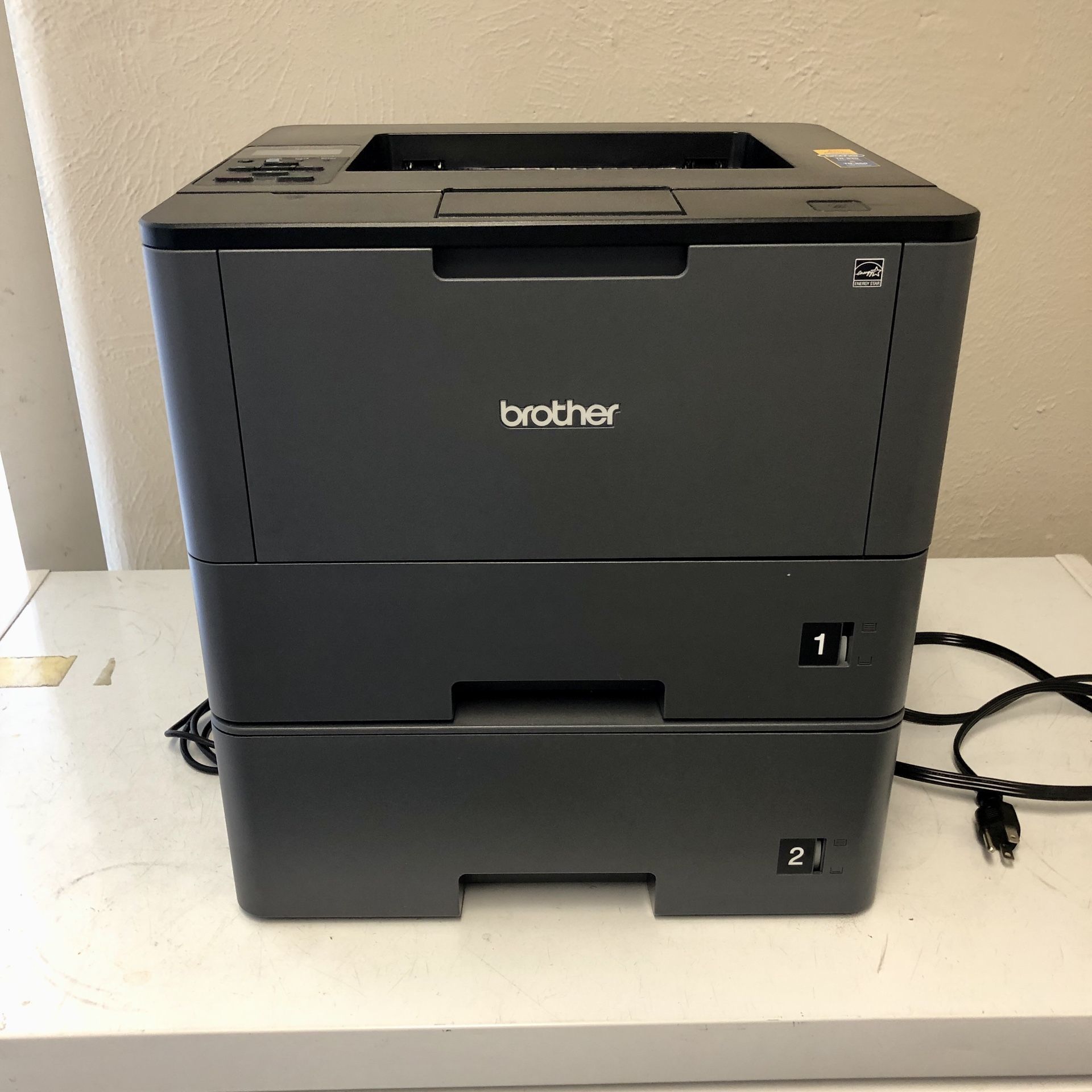 Brother Dual Tray Laser Printer with Power & USB cords