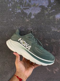 HOKA Clifton 10 Running Shoes Green White