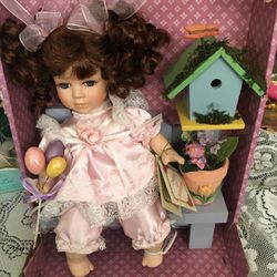 Classic Treasures Genuine Fine Bisque Porcelain Doll Classic Collectible Dolls