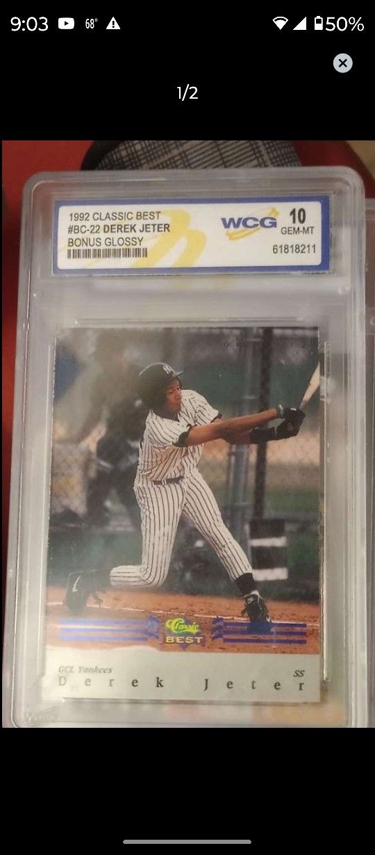 Graded 10 Mint Derek Jeter Rookie Card