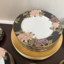 China “Cloisonné Peony” By Fitz And Floyd 