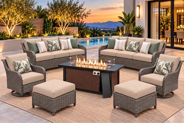 Patio furniture set with Fire pit 🔥
