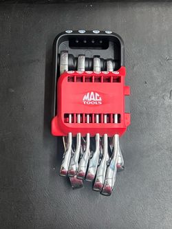 MAC Tools 10pc 12-Point SAE Stubby Reversible Ratcheting Wrench Set 1/4”-3/4” SRWS210PTA