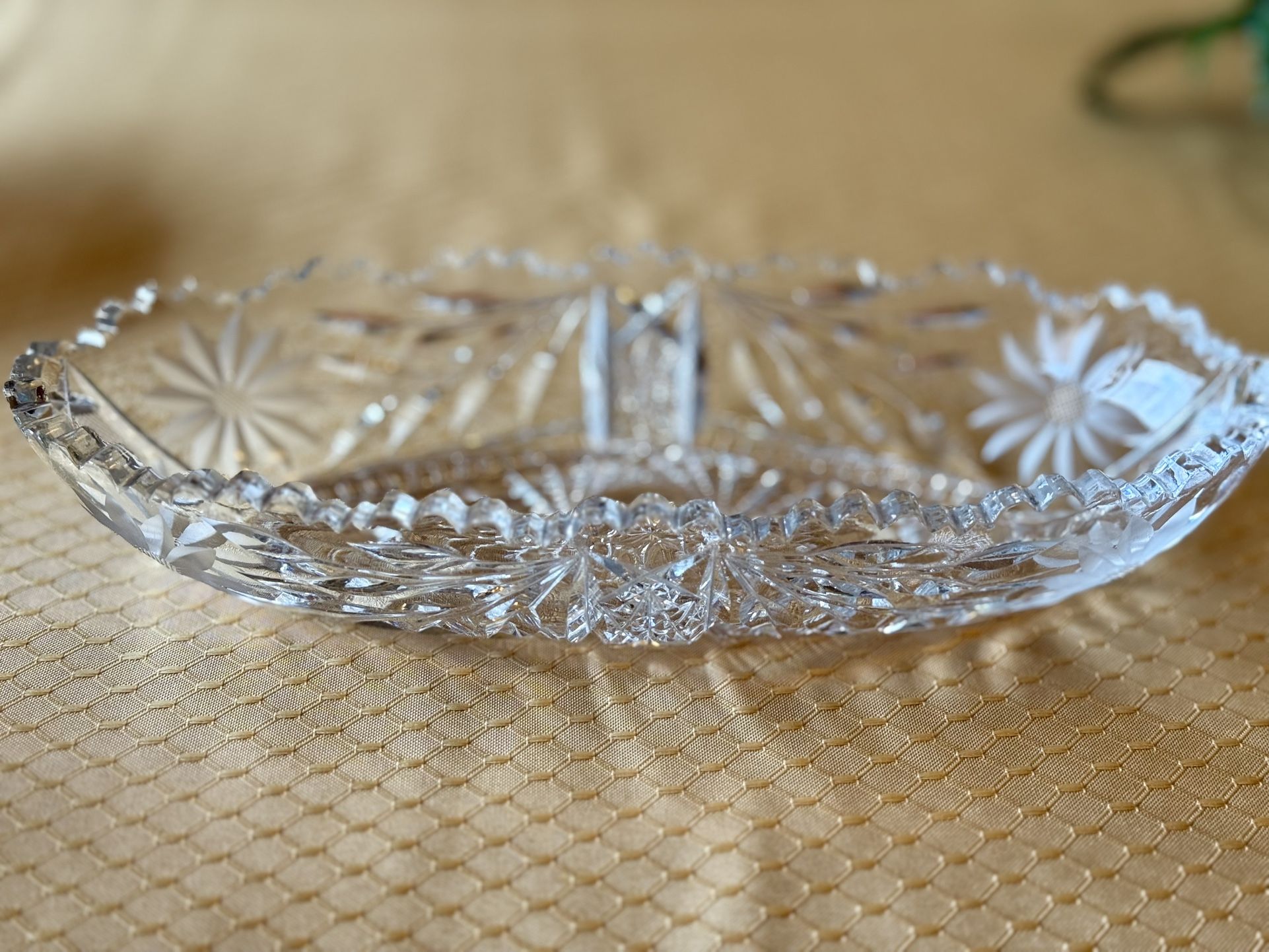 Cut Glass serving dish