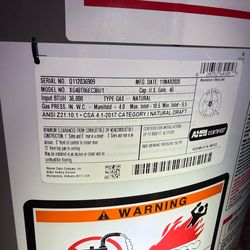 40 gal natural gas waterheater