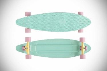 Penny Mint Green Cruiser Skateboard with Pink Wheels