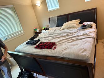 Bed frame and drawers