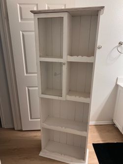 Wooden shelves