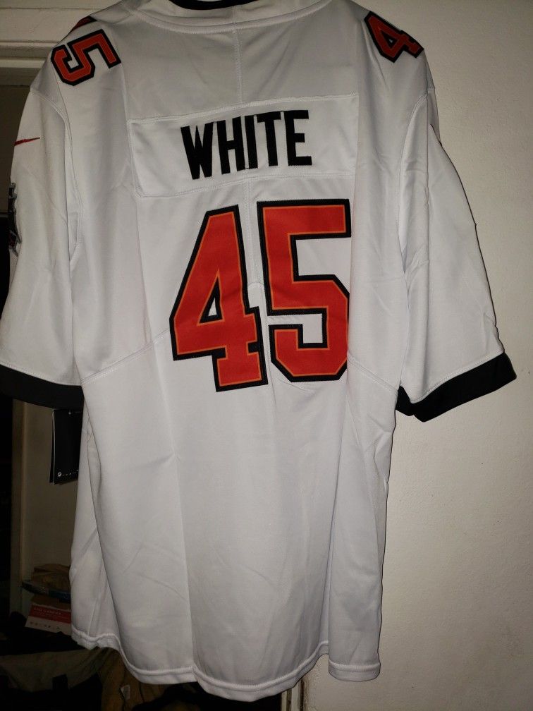 Nfl Buccaneers White Jersey Size Small 
