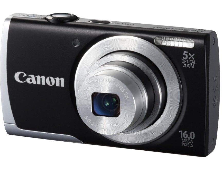 Canon PowerShot A2500 – 16MP Compact Camera, Black