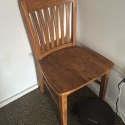 Vintage Solid Oak Chair 