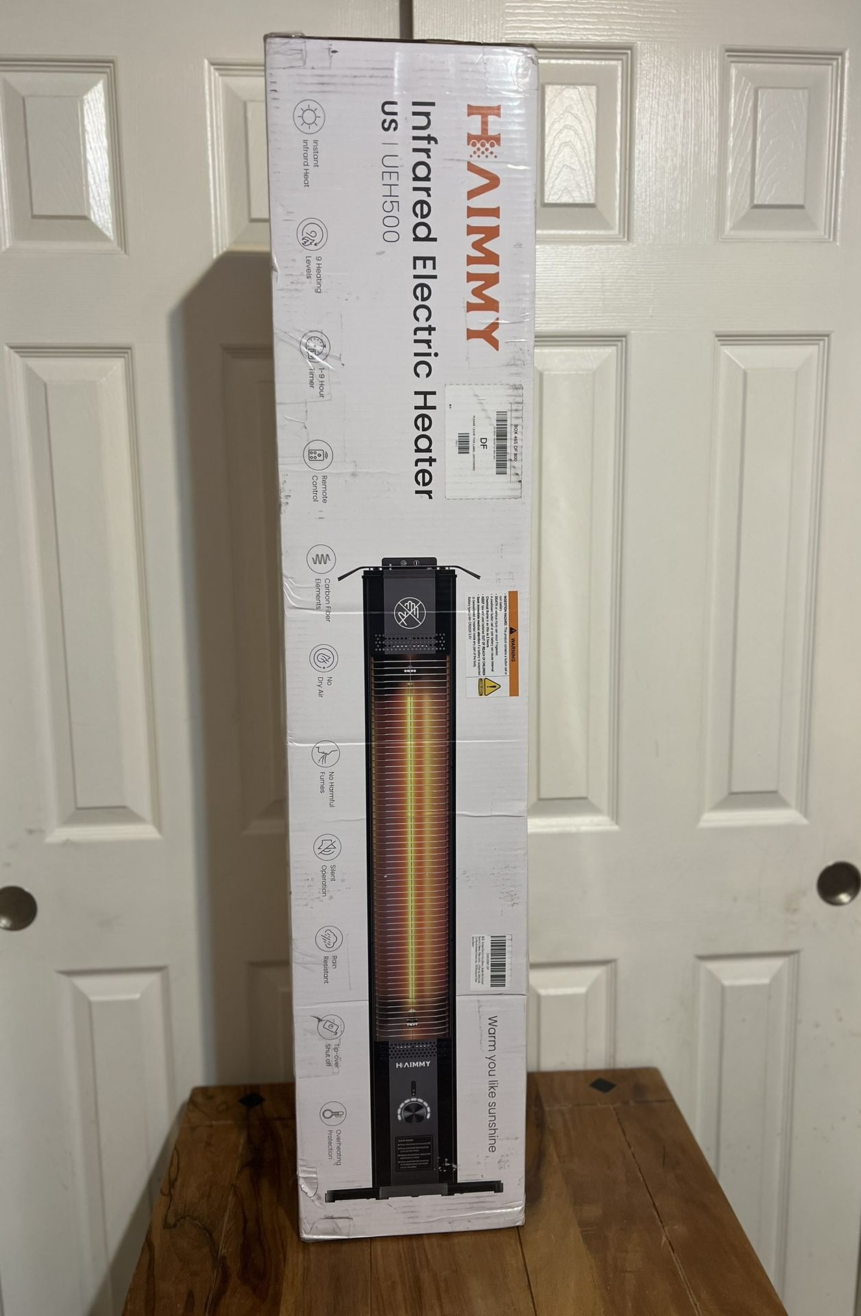 Electric Patio Heater / Calentador eléctrico para patio al aire libre