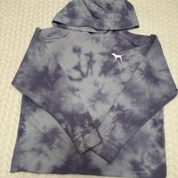 Womens Victoria Secret Pink Off Shoulder Hoodie