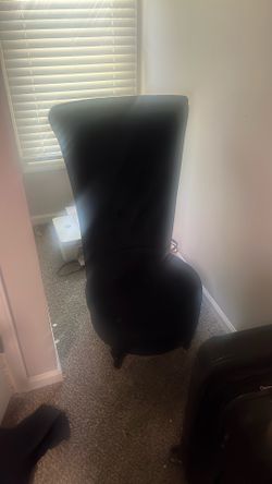 Black Suade Room Chair