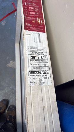 6 Panel Impact Smooth Fiberglass Door 36x80